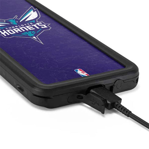 NBA Charlotte Hornets Distressed-Purple Galaxy S20 Waterproof Case