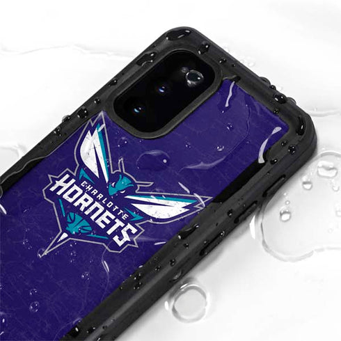 NBA Charlotte Hornets Distressed-Purple Galaxy S20 Waterproof Case