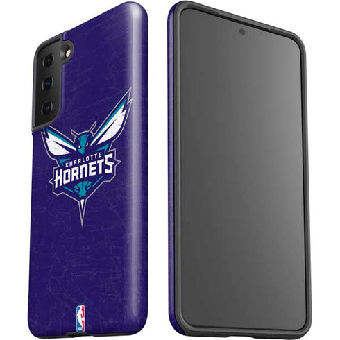 NBA Charlotte Hornets Distressed-Purple Galaxy S21 Plus 5G Pro Case