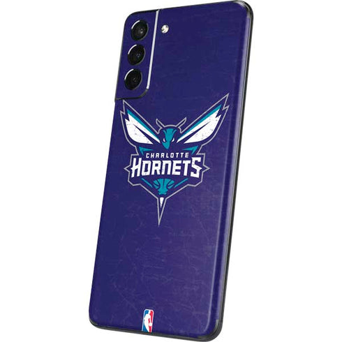 NBA Charlotte Hornets Distressed-Purple Galaxy S21 Plus 5G Skin