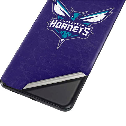NBA Charlotte Hornets Distressed-Purple Galaxy S21 Plus 5G Skin