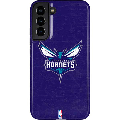 NBA Charlotte Hornets Distressed-Purple Galaxy S22 Plus Pro Case
