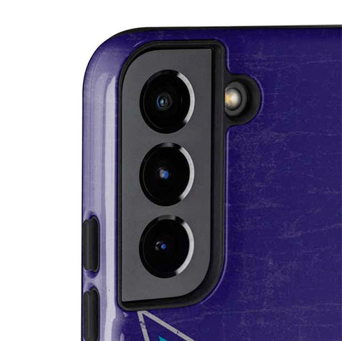 NBA Charlotte Hornets Distressed-Purple Galaxy S22 Pro Case