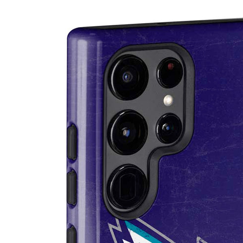 NBA Charlotte Hornets Distressed-Purple Galaxy S22 Ultra Pro Case