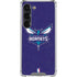 NBA Charlotte Hornets Distressed-Purple Galaxy S23 Clear Case
