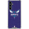 NBA Charlotte Hornets Distressed-Purple Galaxy S23 FE Clear Case