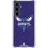 NBA Charlotte Hornets Distressed-Purple Galaxy S23 FE Clear Case