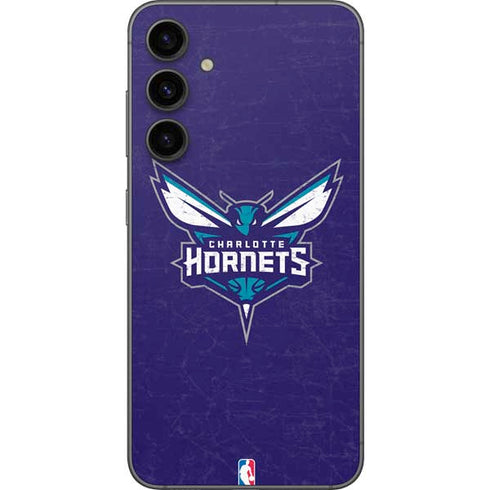 NBA Charlotte Hornets Distressed-Purple Galaxy S23 FE Skin