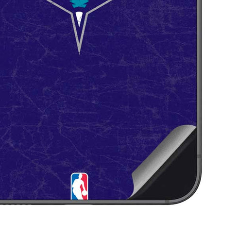 NBA Charlotte Hornets Distressed-Purple Galaxy S23 FE Skin