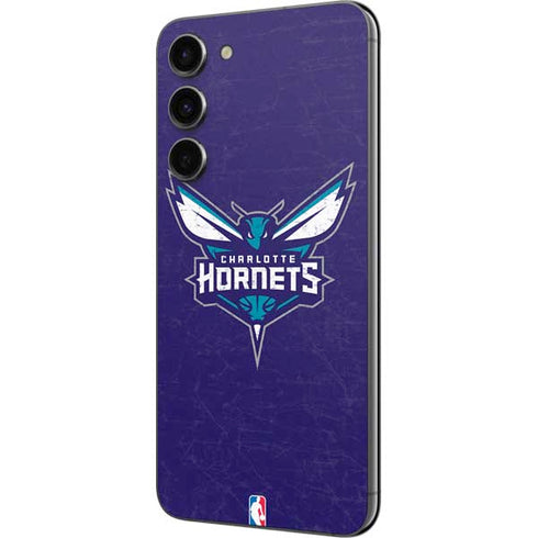 NBA Charlotte Hornets Distressed-Purple Galaxy S23 Plus Skin