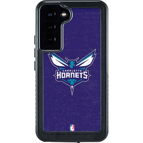 NBA Charlotte Hornets Distressed-Purple Galaxy S23 Plus Waterproof Case