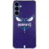 NBA Charlotte Hornets Distressed-Purple Galaxy S24 Clear Case