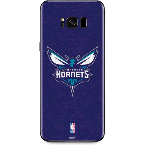 NBA Charlotte Hornets Distressed-Purple Galaxy S8 Plus Skin
