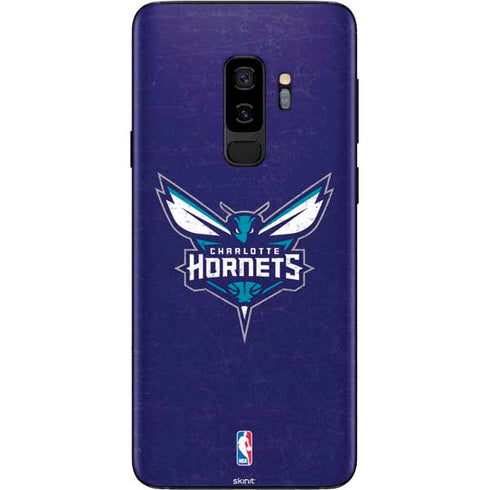 NBA Charlotte Hornets Distressed-Purple Galaxy S9 Plus Skin