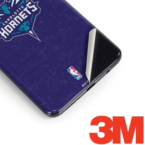 NBA Charlotte Hornets Distressed-Purple Galaxy S9 Skin