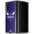 NBA Charlotte Hornets Distressed-Purple Galaxy Z Fold4 5G Clear Case