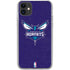 NBA Charlotte Hornets Distressed-Purple iPhone 11 Clear Case