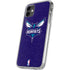 NBA Charlotte Hornets Distressed-Purple iPhone 11 Clear Case