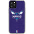 NBA Charlotte Hornets Distressed-Purple iPhone 11 Pro Clear Case