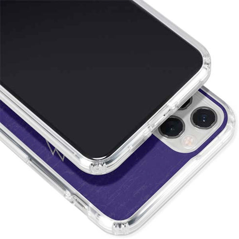 NBA Charlotte Hornets Distressed-Purple iPhone 11 Pro Clear Case