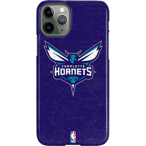 NBA Charlotte Hornets Distressed-Purple iPhone 11 Pro Lite Case