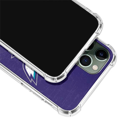 NBA Charlotte Hornets Distressed-Purple iPhone 11 Pro Max Clear Case
