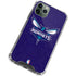 NBA Charlotte Hornets Distressed-Purple iPhone 11 Pro Max Clear Case