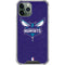 NBA Charlotte Hornets Distressed-Purple iPhone 11 Pro Max Clear Case