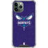 NBA Charlotte Hornets Distressed-Purple iPhone 11 Pro Max Clear Case
