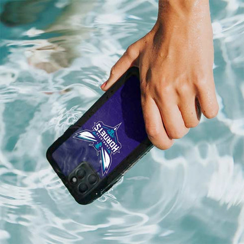 NBA Charlotte Hornets Distressed-Purple iPhone 11 Pro Waterproof Case