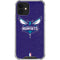 NBA Charlotte Hornets Distressed-Purple iPhone 12 Mini Clear Case