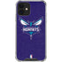 NBA Charlotte Hornets Distressed-Purple iPhone 12 Mini Clear Case