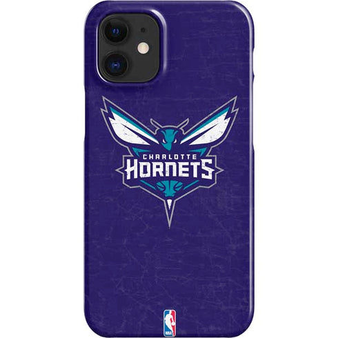 NBA Charlotte Hornets Distressed-Purple iPhone 12 Mini Lite Case