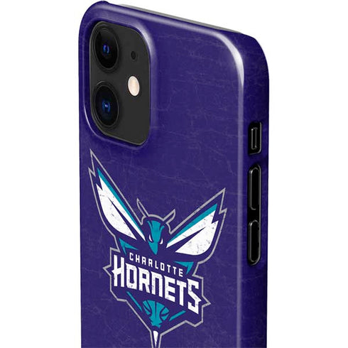 NBA Charlotte Hornets Distressed-Purple iPhone 12 Mini Lite Case