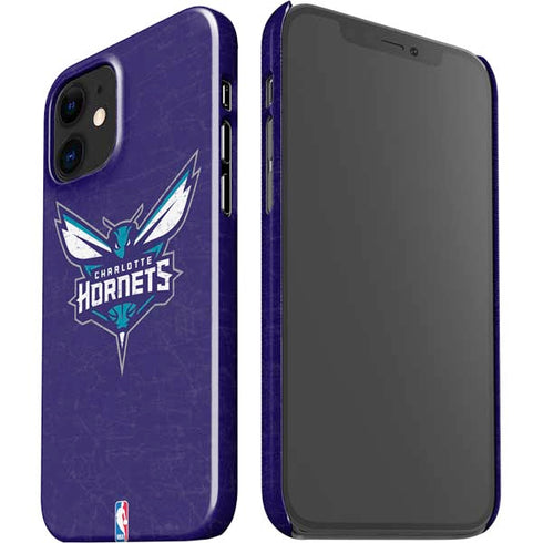 NBA Charlotte Hornets Distressed-Purple iPhone 12 Mini Lite Case