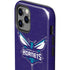 NBA Charlotte Hornets Distressed-Purple iPhone 12 Pro Impact Case