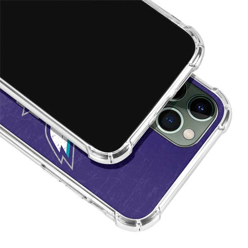 NBA Charlotte Hornets Distressed-Purple iPhone 12 Pro Max Clear Case