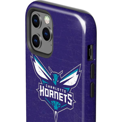 NBA Charlotte Hornets Distressed-Purple iPhone 12 Pro Max Impact Case