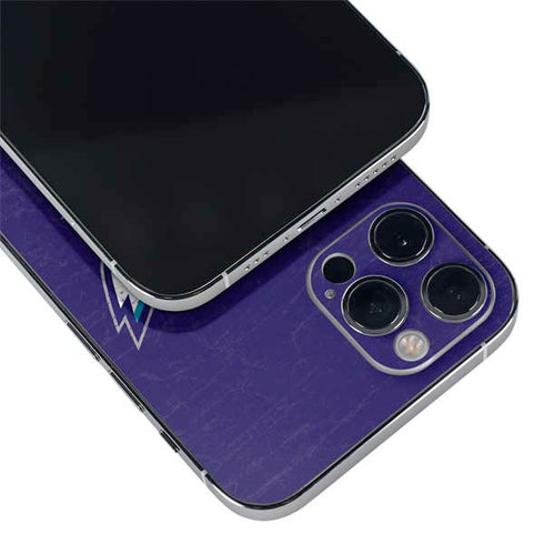 NBA Charlotte Hornets Distressed-Purple iPhone 12 Pro Skin