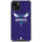 NBA Charlotte Hornets Distressed-Purple iPhone 13 Clear Case