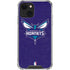 NBA Charlotte Hornets Distressed-Purple iPhone 13 Clear Case