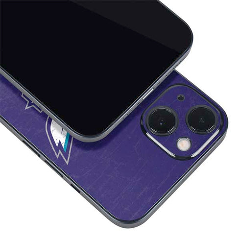 NBA Charlotte Hornets Distressed-Purple iPhone 13 Mini Skin