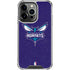 NBA Charlotte Hornets Distressed-Purple iPhone 13 Pro Clear Case