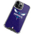 NBA Charlotte Hornets Distressed-Purple iPhone 13 Pro Clear Case