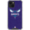 NBA Charlotte Hornets Distressed-Purple iPhone 15 Plus Clear Case