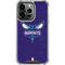 NBA Charlotte Hornets Distressed-Purple iPhone 14 Pro Clear Case