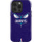 NBA Charlotte Hornets Distressed-Purple iPhone 14 Pro Impact Case