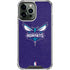 NBA Charlotte Hornets Distressed-Purple iPhone 14 Pro Max Clear Case