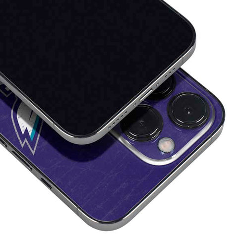 NBA Charlotte Hornets Distressed-Purple iPhone 14 Pro Max Skin
