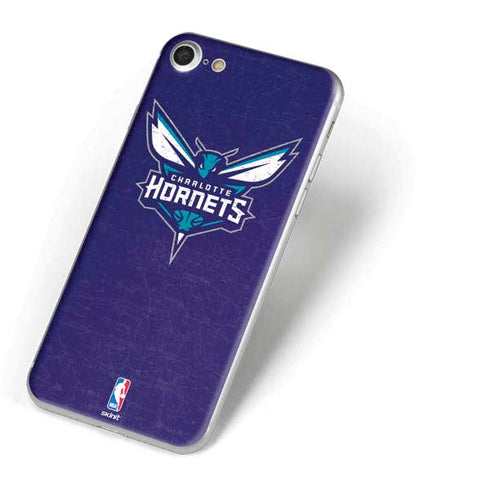 NBA Charlotte Hornets Distressed-Purple iPhone 7 Skin
